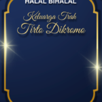 Undangan Halal Bihalal Trah Tirto Dikromo