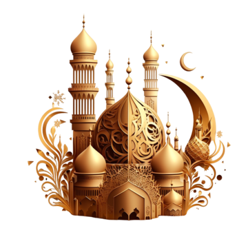 pngtree-islamic-ramadan-kareem-3d-golden-mosque-png-image_6661585