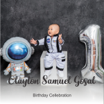 Invitation 1st Birthday Cellebration Clayton