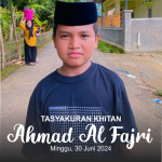 Undangan Tastakuran Khitan Ahmad Al Fajri